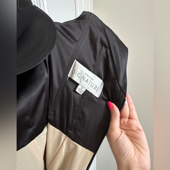 GALINA SIGNATURE satin off-the-shoulder mermaid dress - Black Bridesmaid Dress - Picture 12 of 13